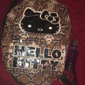 Backpack and Perfume